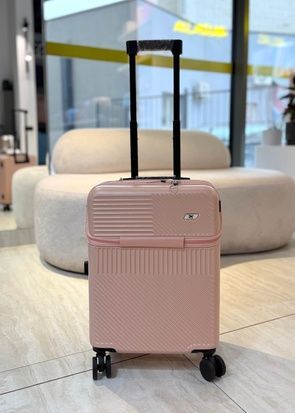 Smart чемодан из поликарбоната с USB и отделением для ноутбука розовый Smart-S фото
