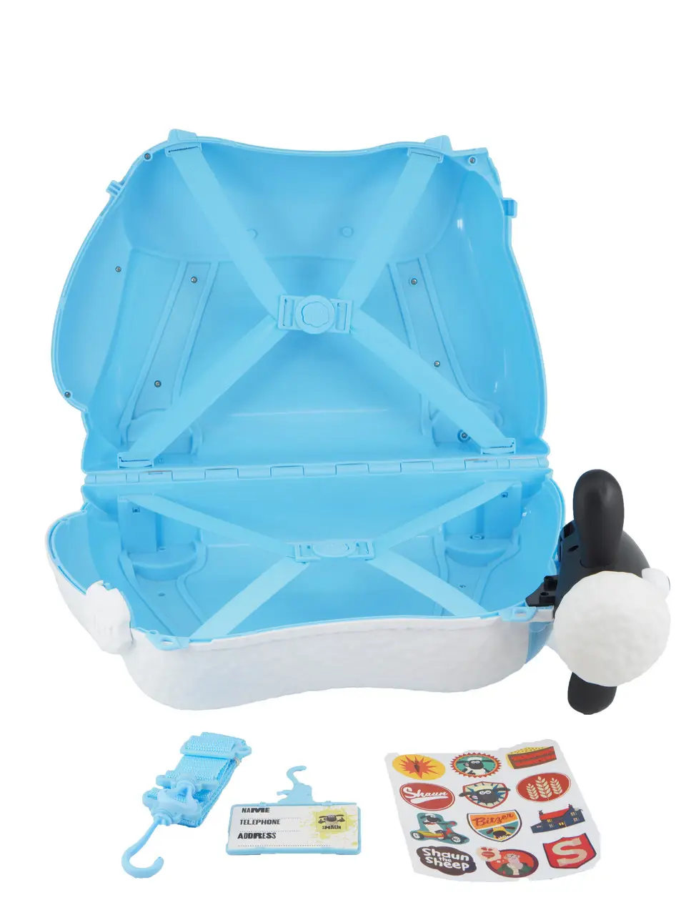 Детский чемодан аналог Trunki Баранчик Шон голубой Shon фото