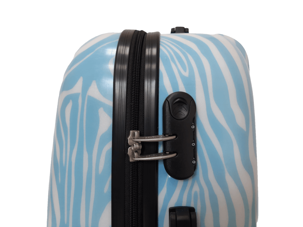 Валіза Worldline 809 ручна поклажа зебра 809/zebra/S/light-blue фото