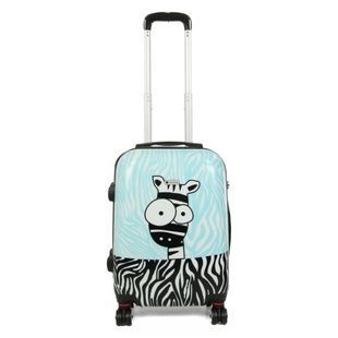Чемодан Worldline 809 ручная кладь зебра 809/zebra/S/light-blue фото
