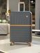 Велика валіза з поліпропілену з розширенням сіра FR-0118-L фото