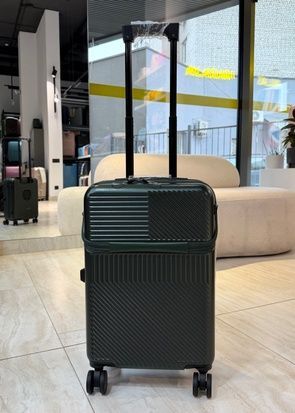 Smart валіза з полікарбонату з USB та відділенням для ноутбуку хакі Smart-S фото