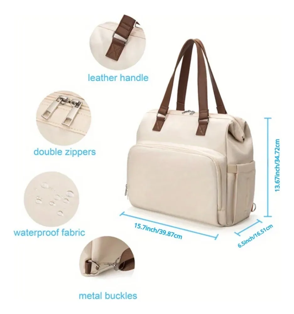 Функціональна сумка-рюкзак Mamy bag бежева B-Mam фото