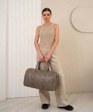 Дорожня сумка сіра B-K-eco фото