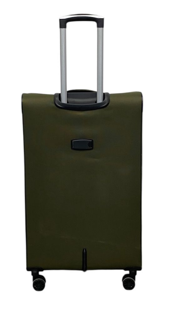 Текстильный большой чемодан с расширением зелёный FR-0138-L фото