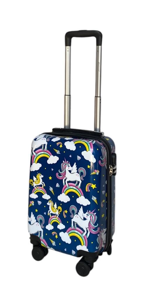Чемодан XS ручная кладь единорог 26820C/XS/blue фото