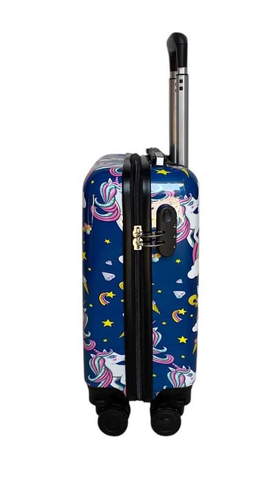 Чемодан XS ручная кладь единорог 26820C/XS/blue фото