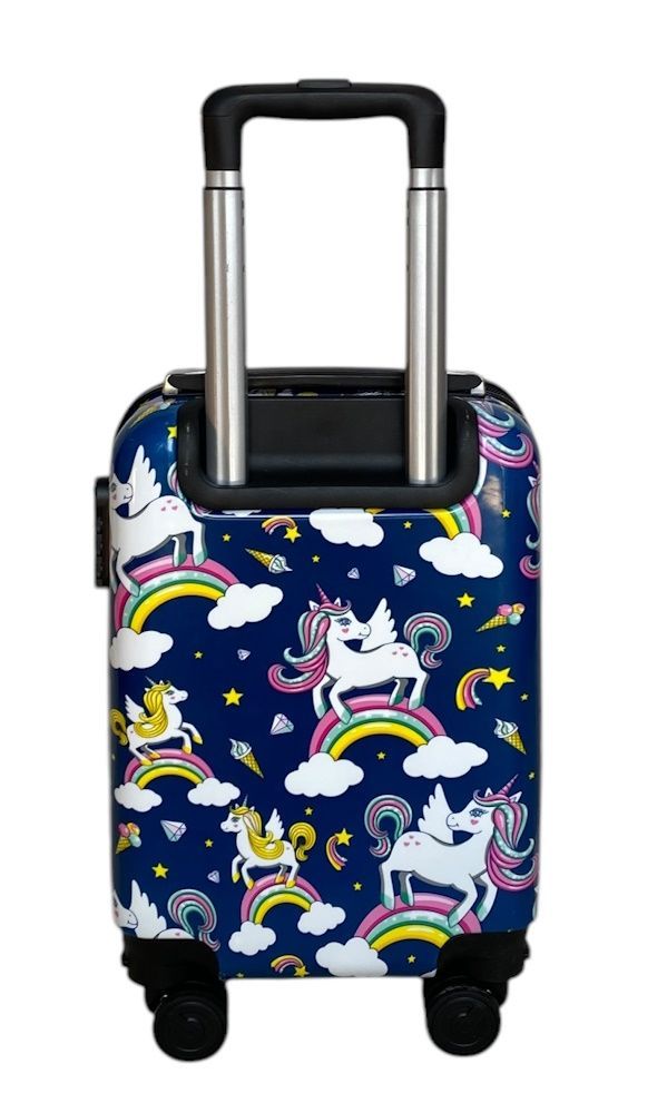 Чемодан XS ручная кладь единорог 26820C/XS/blue фото