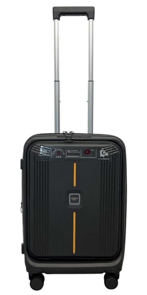 Валіза з відділенням для ноутбука та USB S ручна поклажа сіра FR-0122-S фото