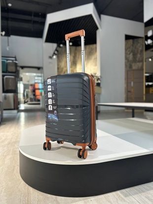 Маленький чемодан с расширителем для ручной клади черный K-PP-01S фото