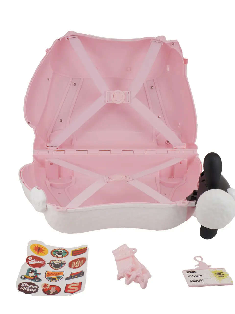Детский чемодан аналог Trunki Баранчик Шон розовый Shon фото