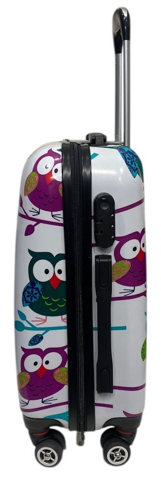 Валіза Worldline Airtex M середня сови 809/hibou/M/colorful фото