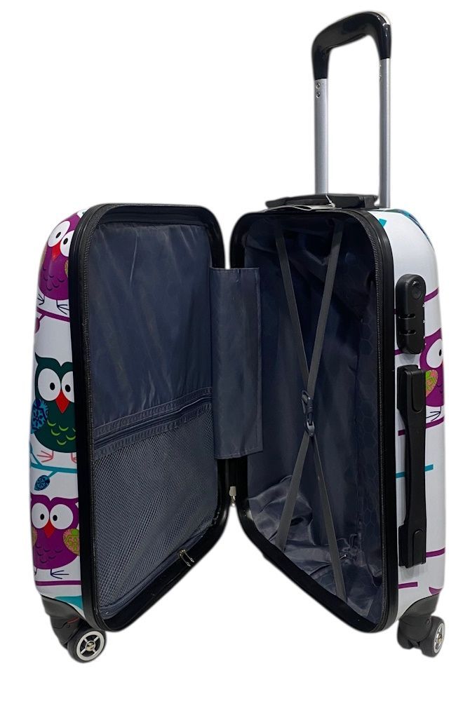 Валіза Worldline Airtex M середня сови 809/hibou/M/colorful фото