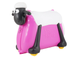 Детский чемодан аналог Trunki Баранчик Шон малиновый Shon фото