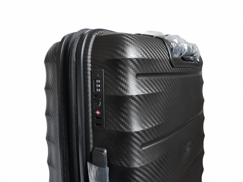 Чемодан Airtex 242B M средний чёрный 242B/M/black фото