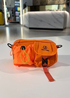 Женская сумка кроссбоди спортивная повседневная оранжевая B-V591 фото